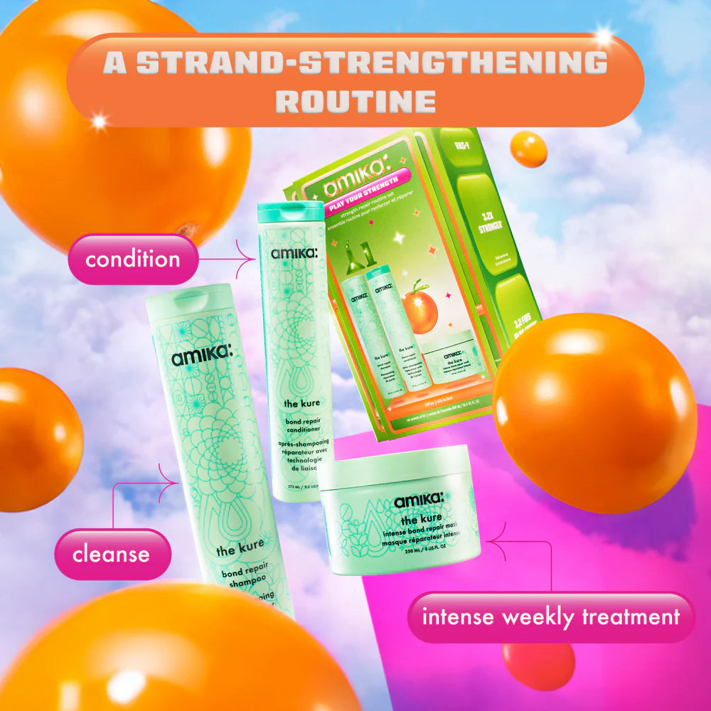 Amika play your strength strength repair routine set