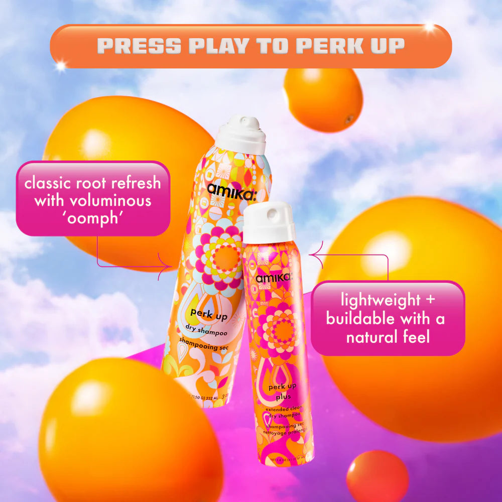 Amika perk up power-up dry shampoo duo