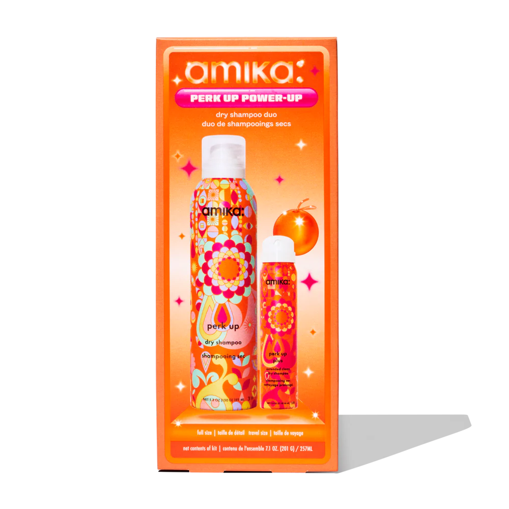 Amika perk up power-up dry shampoo duo